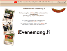 Tablet Screenshot of evenemang.fi